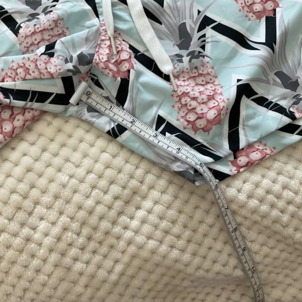 Hawaii Five-O Davin‎ Swim Shorts - Teal with Pink Pineapples - Size 2X
